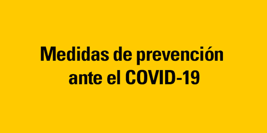 Medidas de prevención ante el COVID-19