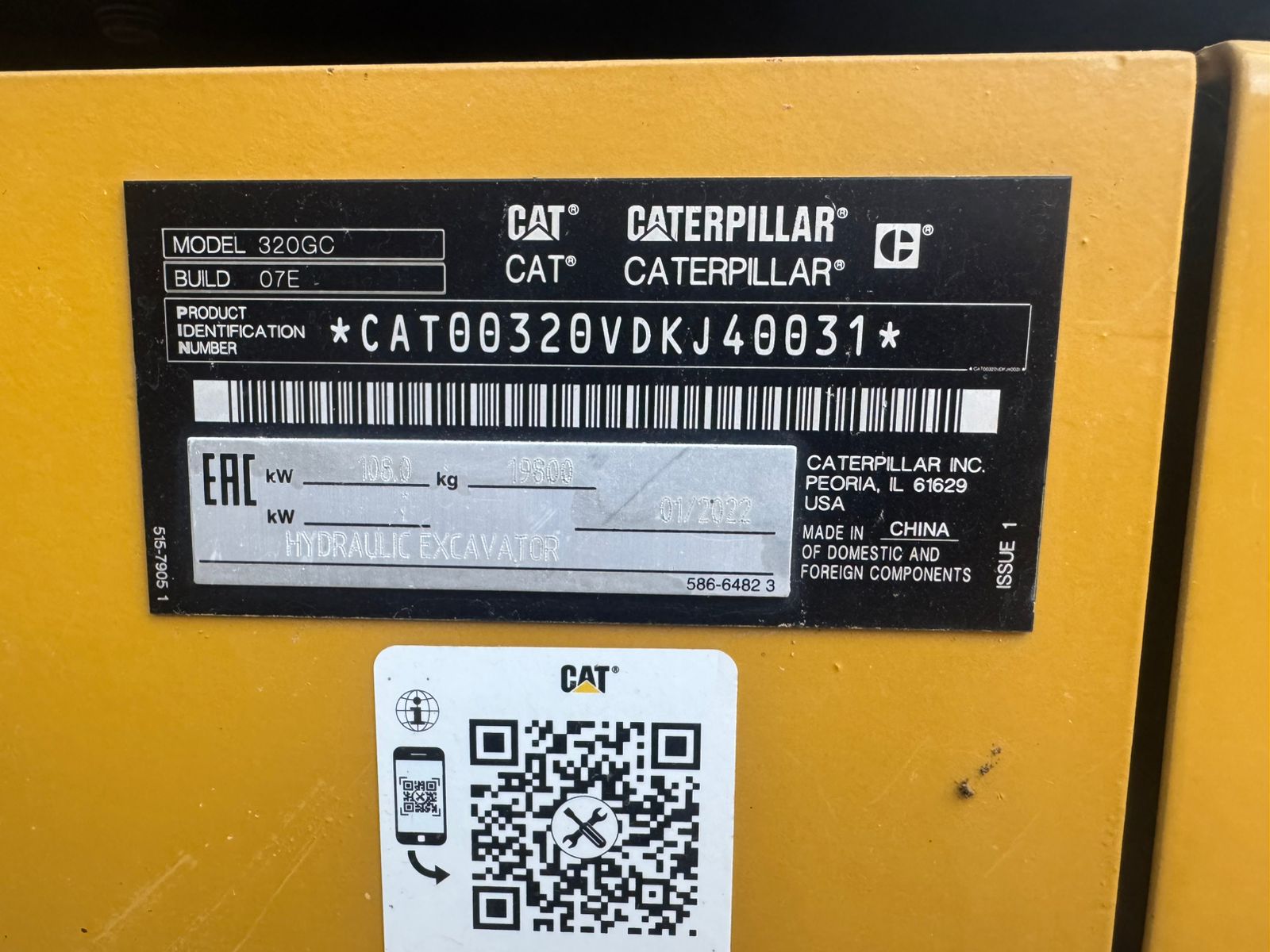 Excavadora usada cat