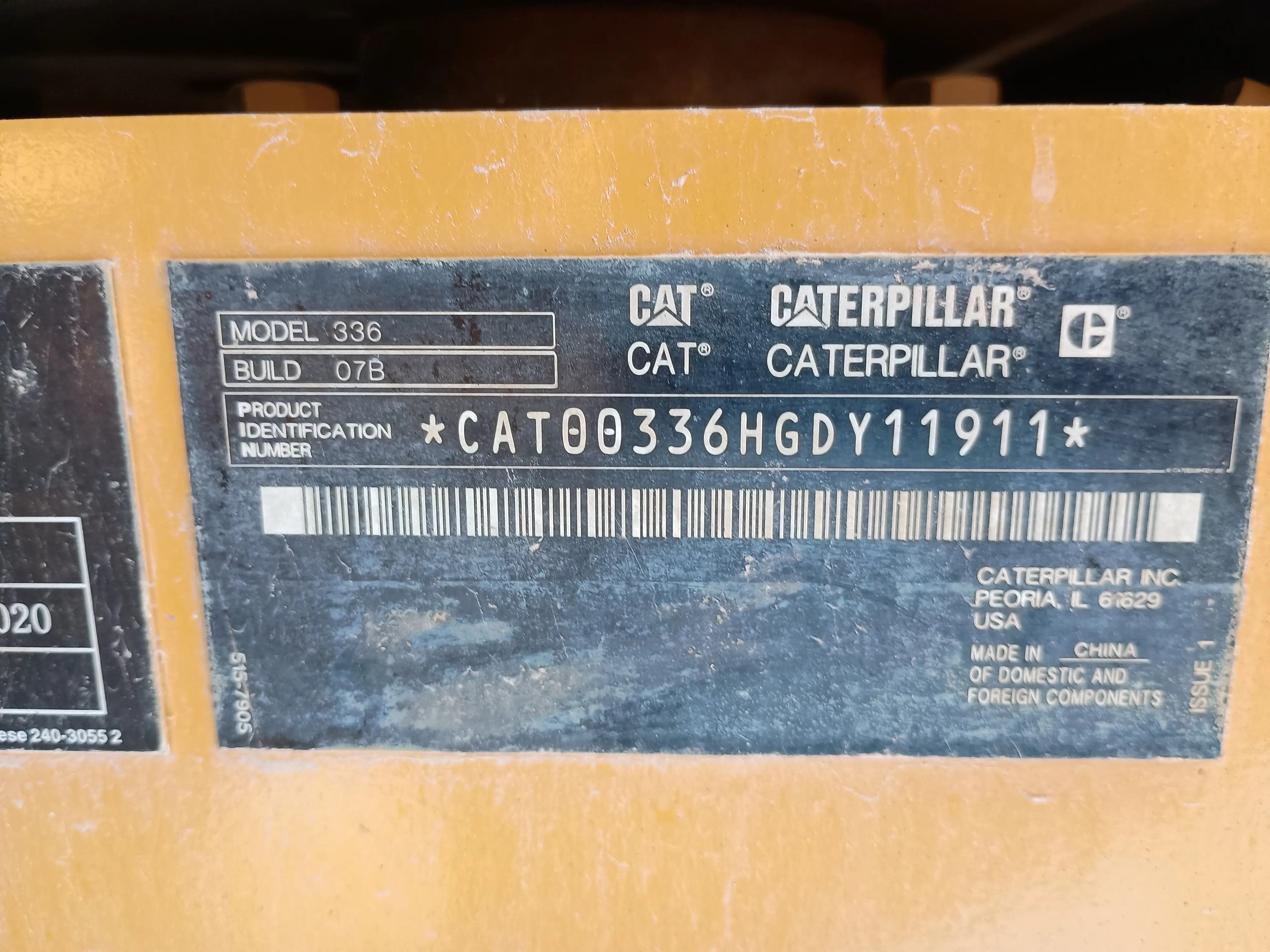 Excavadora usada cat